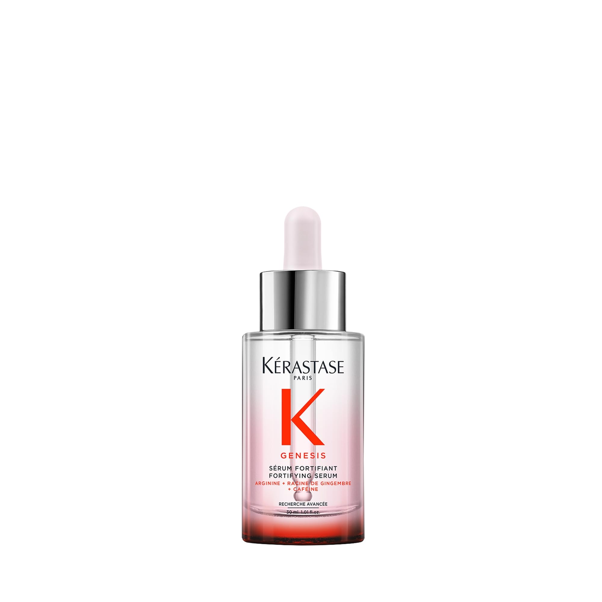 KÉRASTASE Genesis front bottle showing sleek packaging and easy dispense benefit