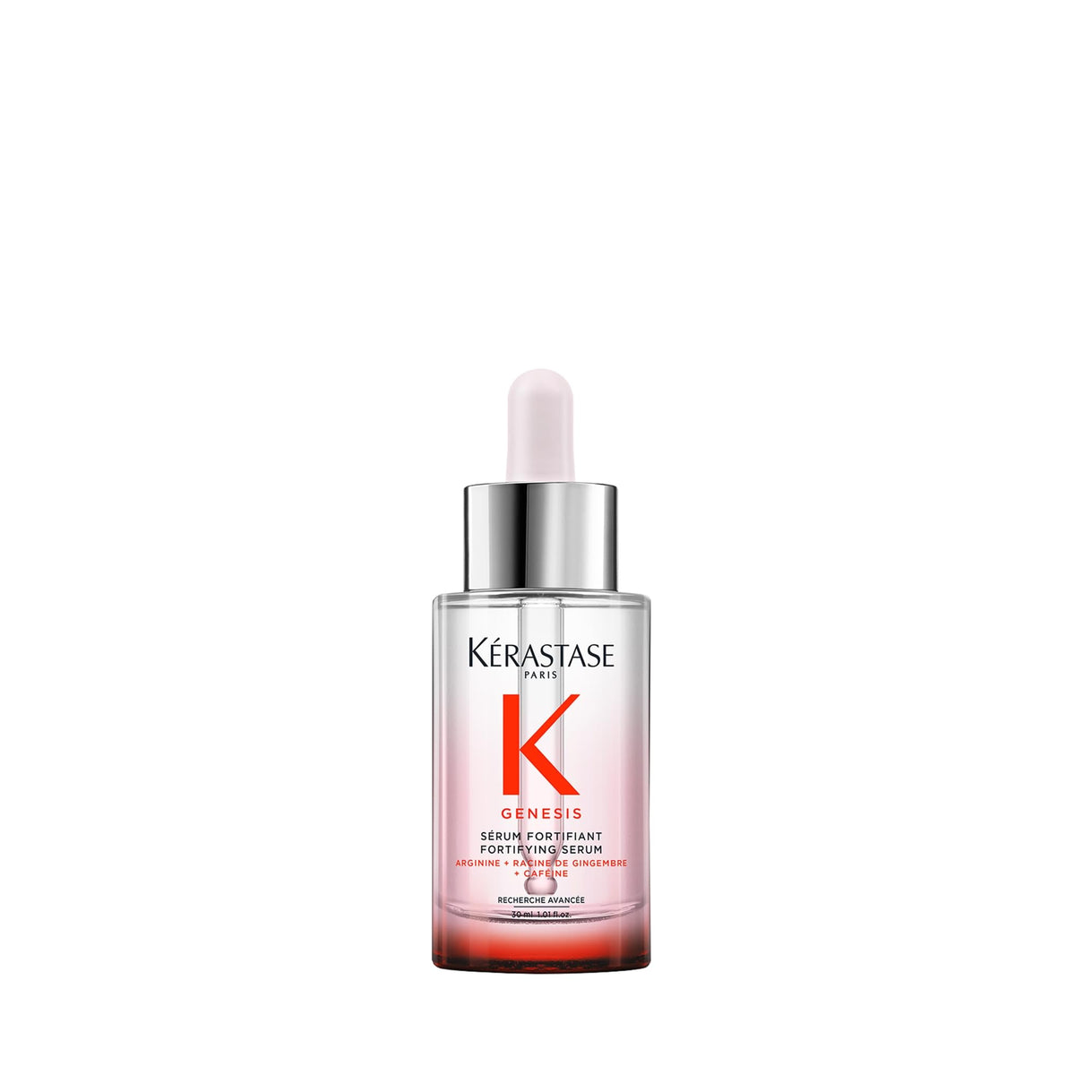 KÉRASTASE Genesis front bottle showing sleek packaging and easy dispense benefit