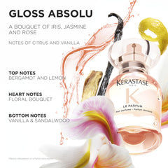 KÉRASTASE close-up of Gloss Absolu Le Parfum nozzle demonstrating precise, even application