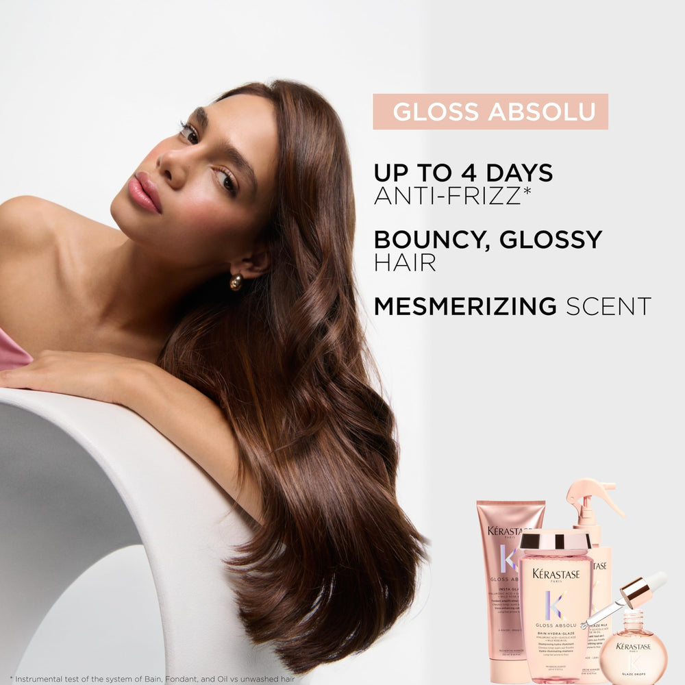 KÉRASTASE gel close-up showing translucent formula and lightweight application advantage