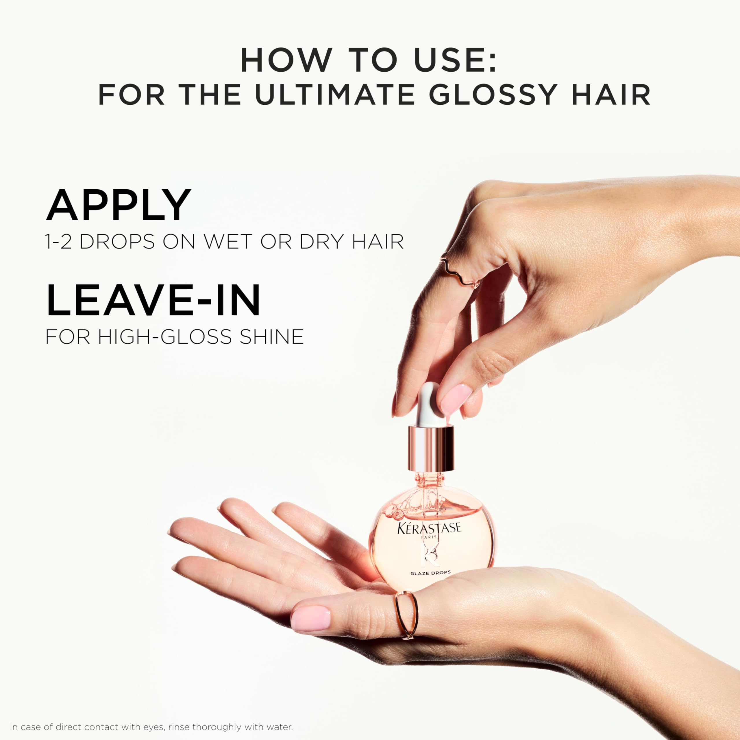 KÉRASTASE oil staged on bathroom shelf suggesting styling routine benefit