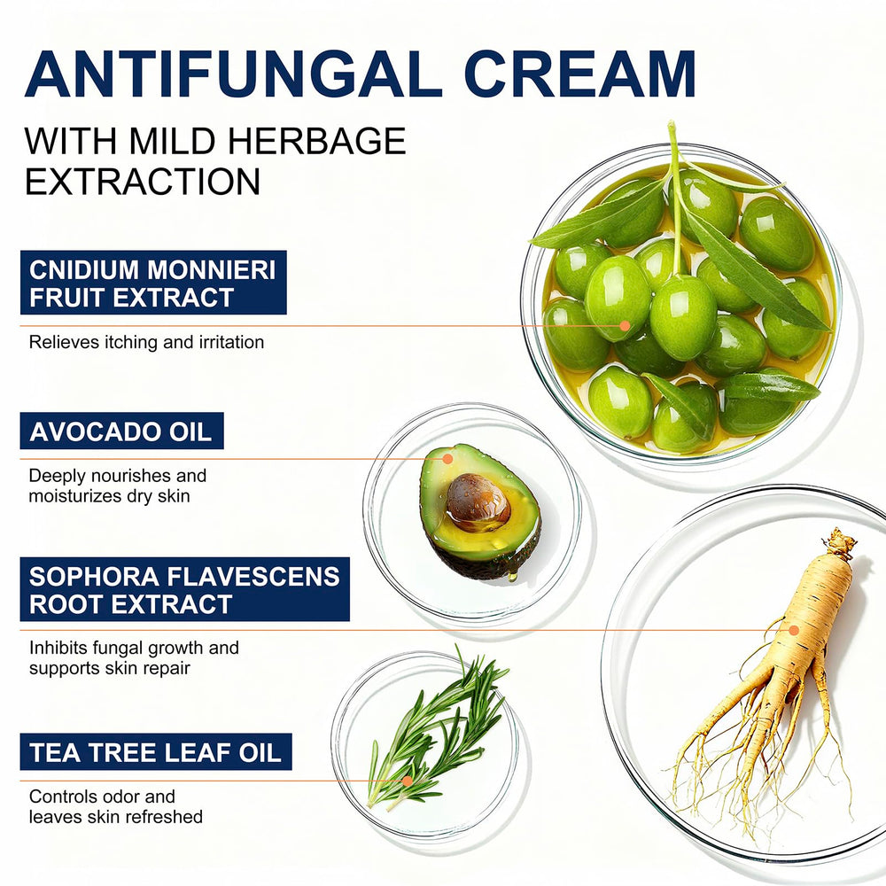 Kerova closeup label highlighting 2% miconazole nitrate and botanicals benefit