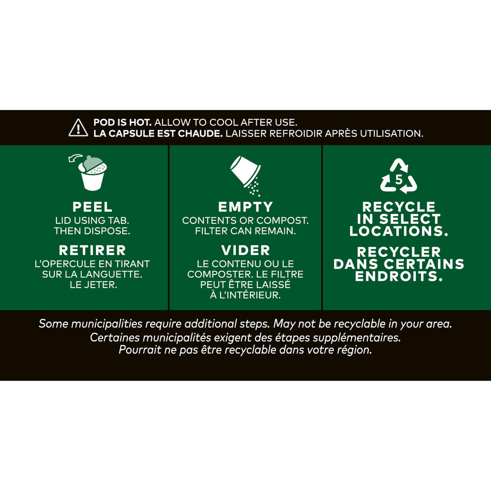 Keurig Timothy's K-Cup inserted in Keurig brewer demonstrating single-serve ease benefit