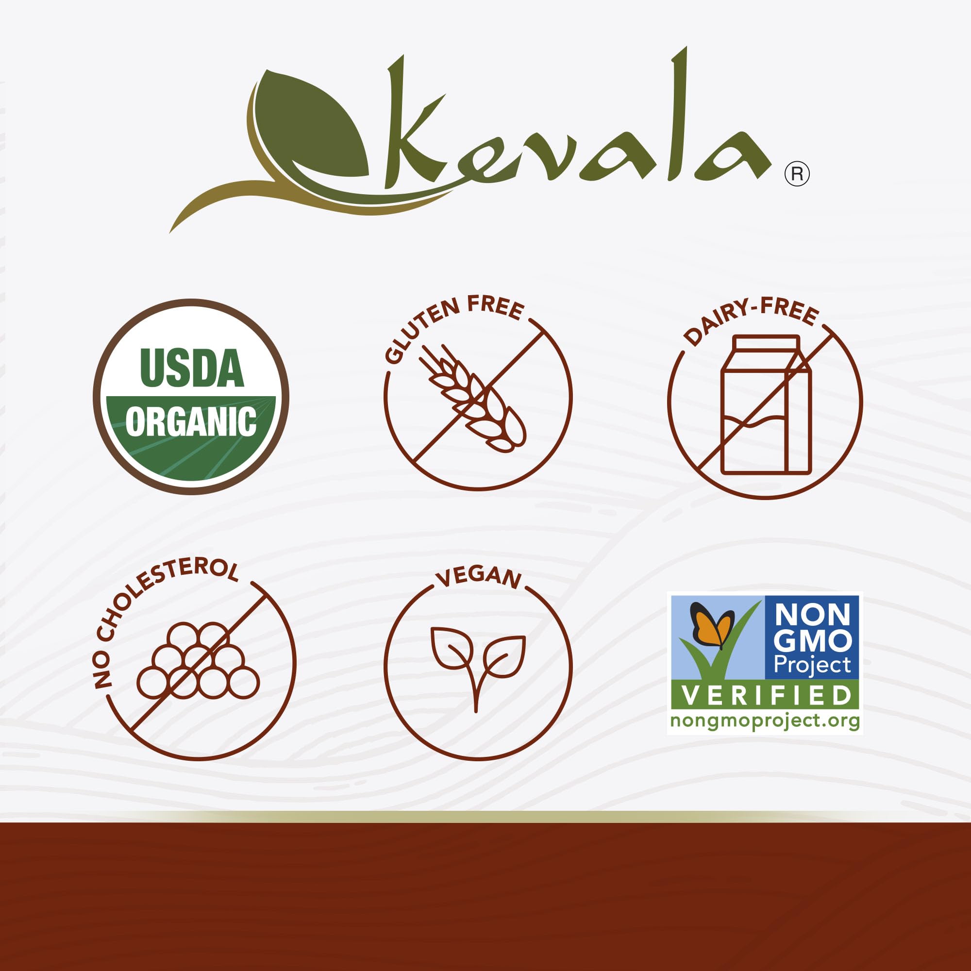 kevala black tahini label close-up showing organic and kosher certifications
