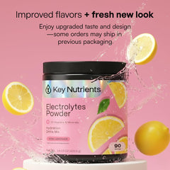 KEY NUTRIENTS powder close-up texture highlighting easy-mix benefit