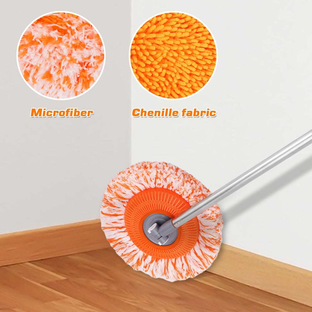 Keyloland cleaning baseboard in use for safe ladder-free dusting benefit