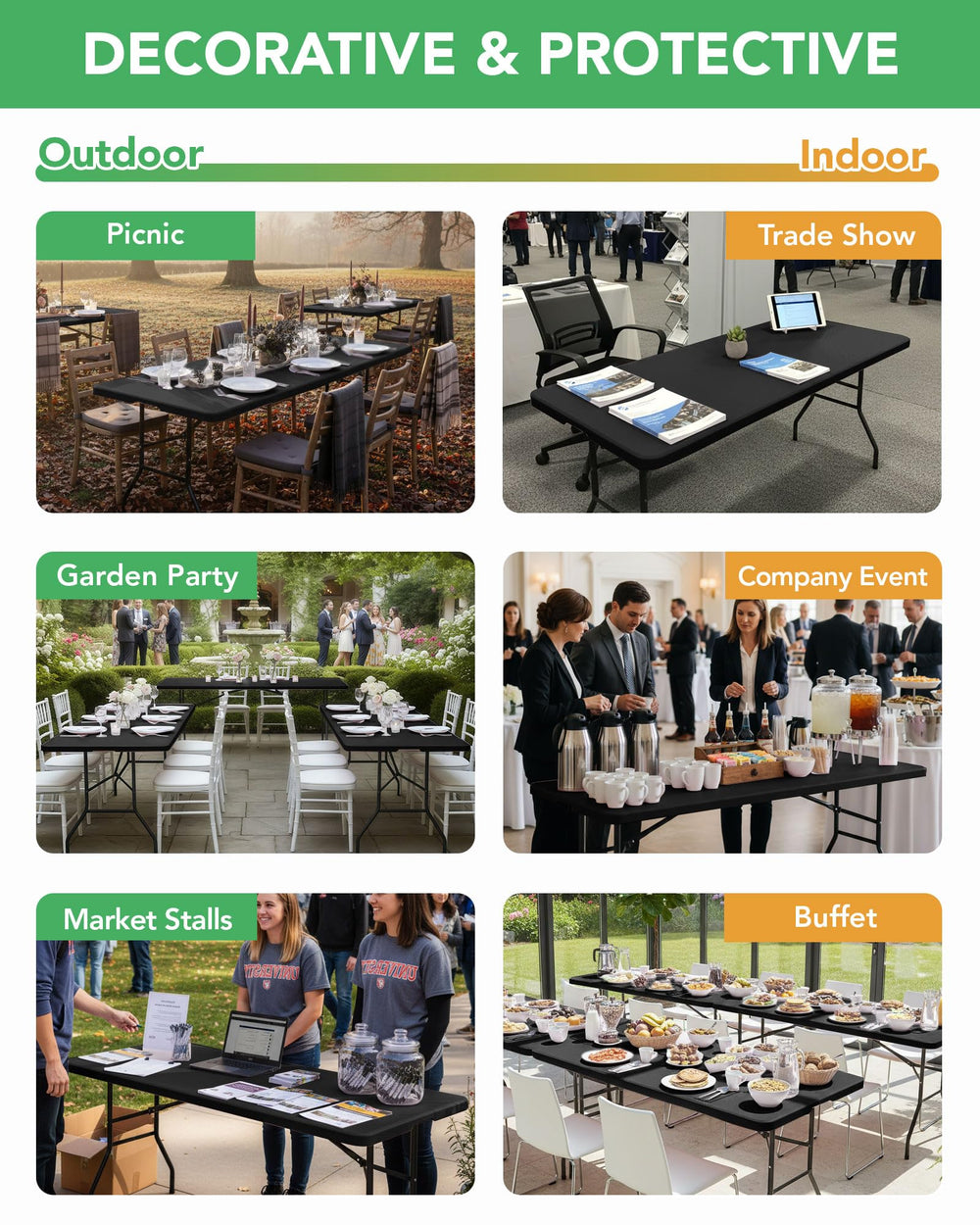 KeyWave lifestyle backyard party with fitted cloth, polished event look