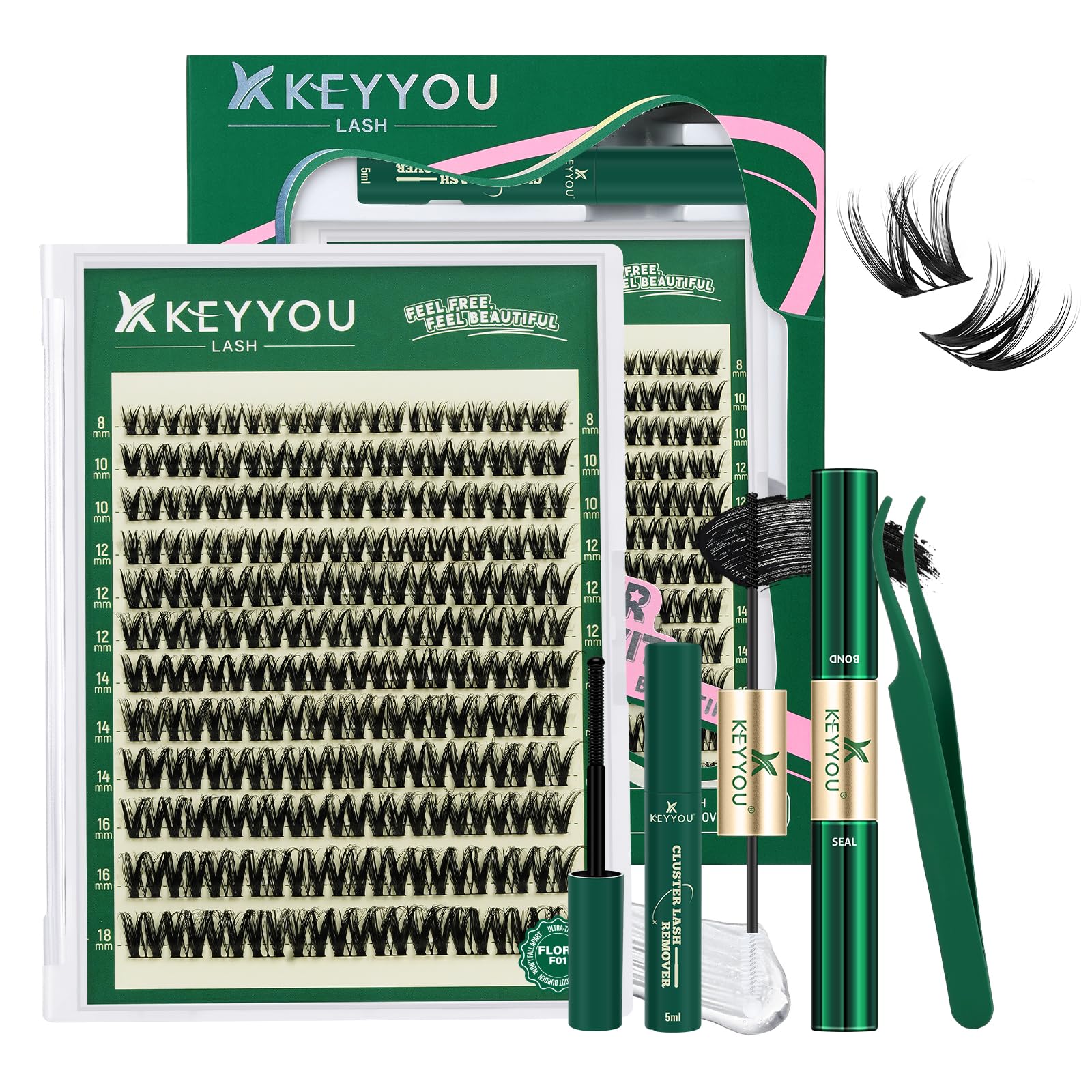 KEYYOU Flora front packaging showing kit contents and benefit of all-in-one set