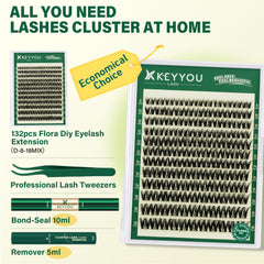 KEYYOU soft ultra-thin lash band detail showing comfortable, seamless blend