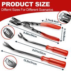 Keze clip pliers in use extracting a fastener with spring-action for less effort