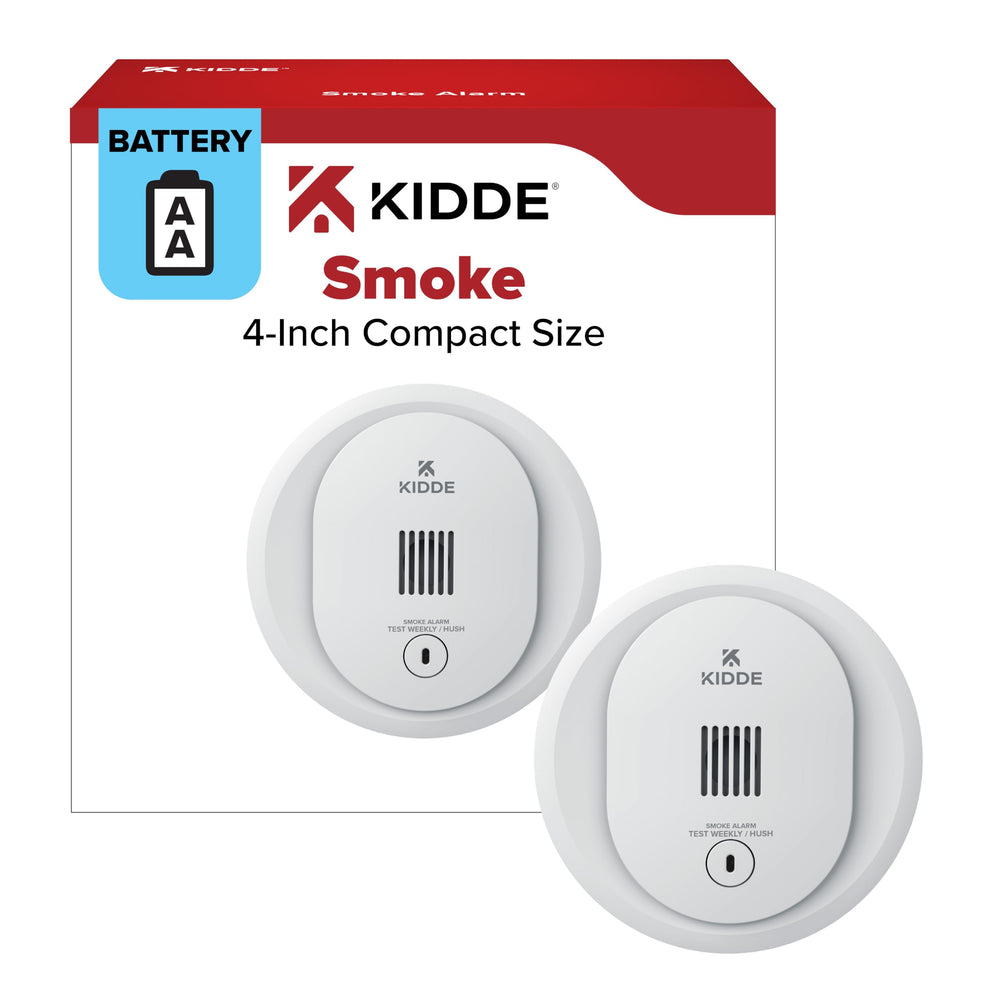 Kidde 10SDR front view showing compact profile and clear alarm face