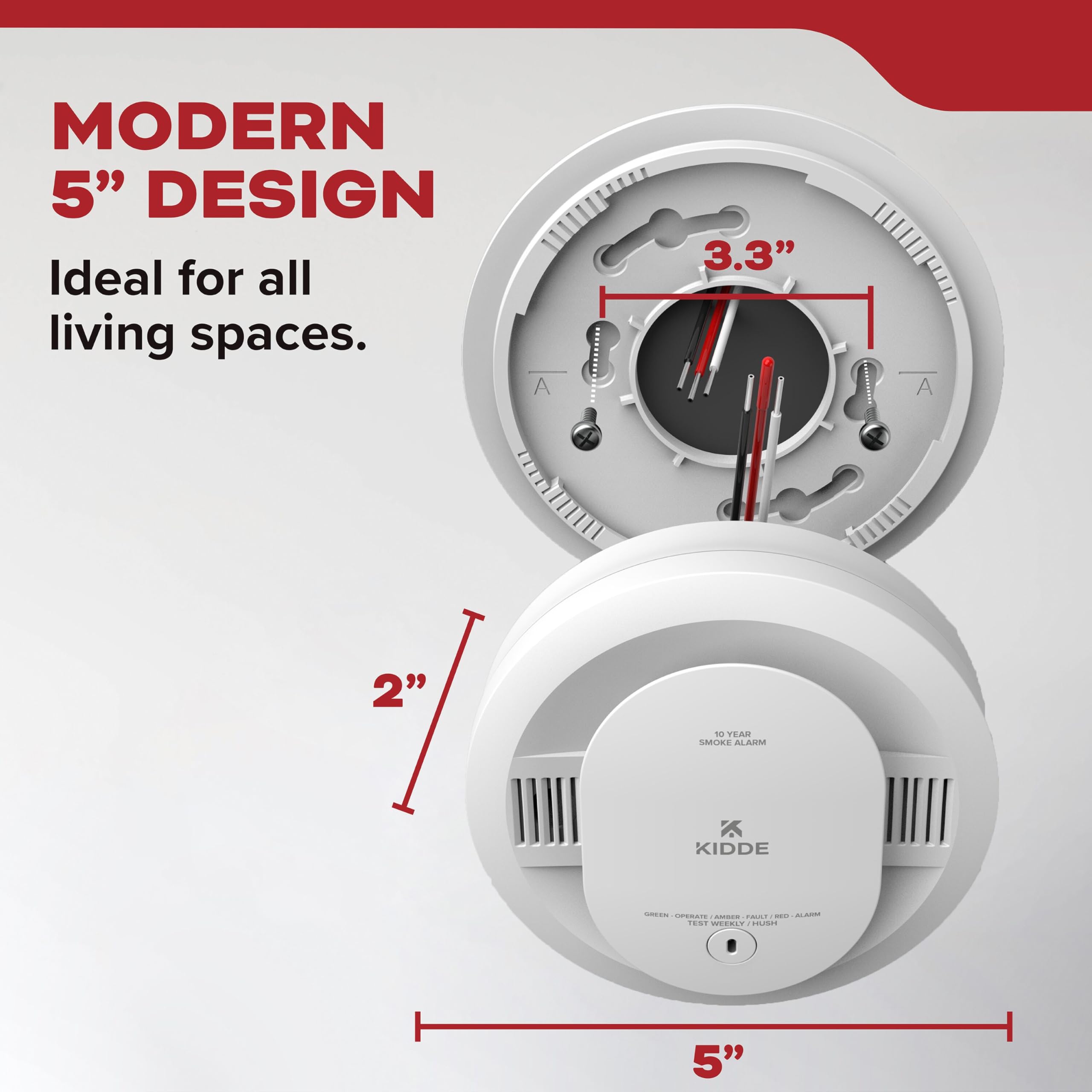 Kidde 20SA10 three-pack boxed presentation ideal for multi-room installations
