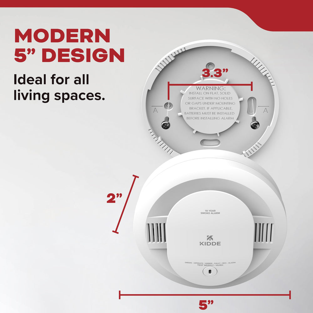 Kidde mounting base detail showing easy twist-and-lock installation benefit