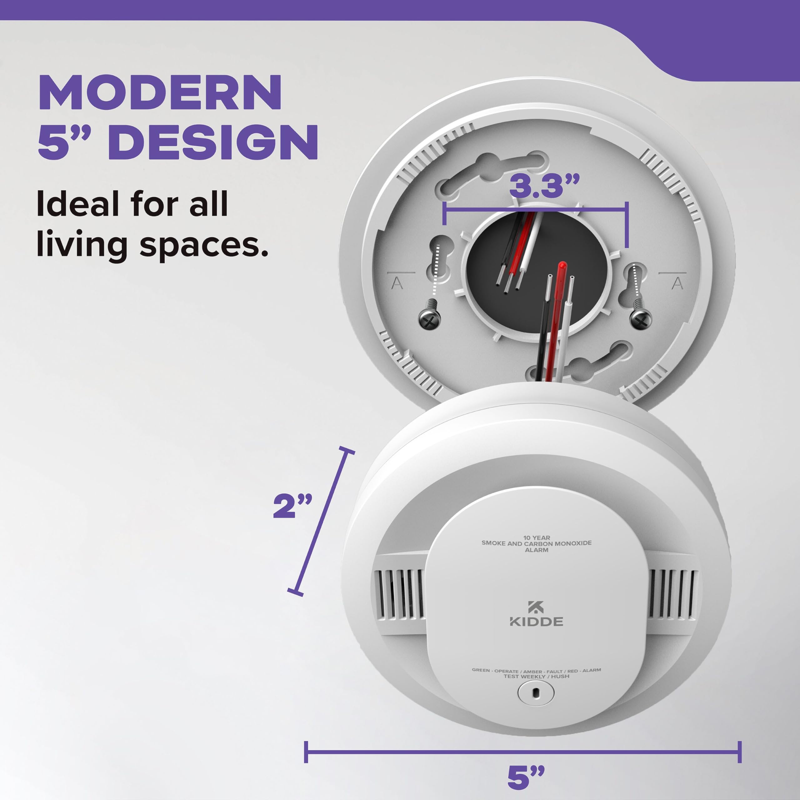 Kidde product label with UL and FCC markings emphasizing certified safety