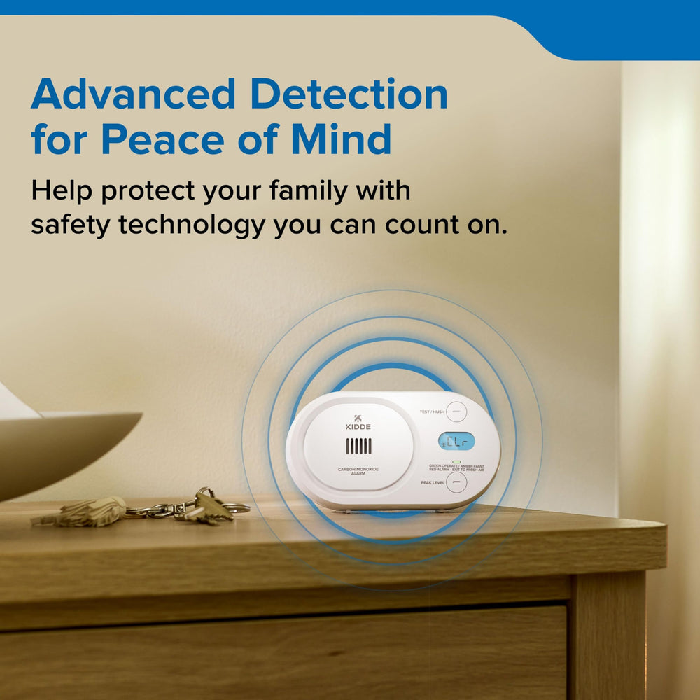 Kidde COBD packaging with mounting hardware to display included installation parts