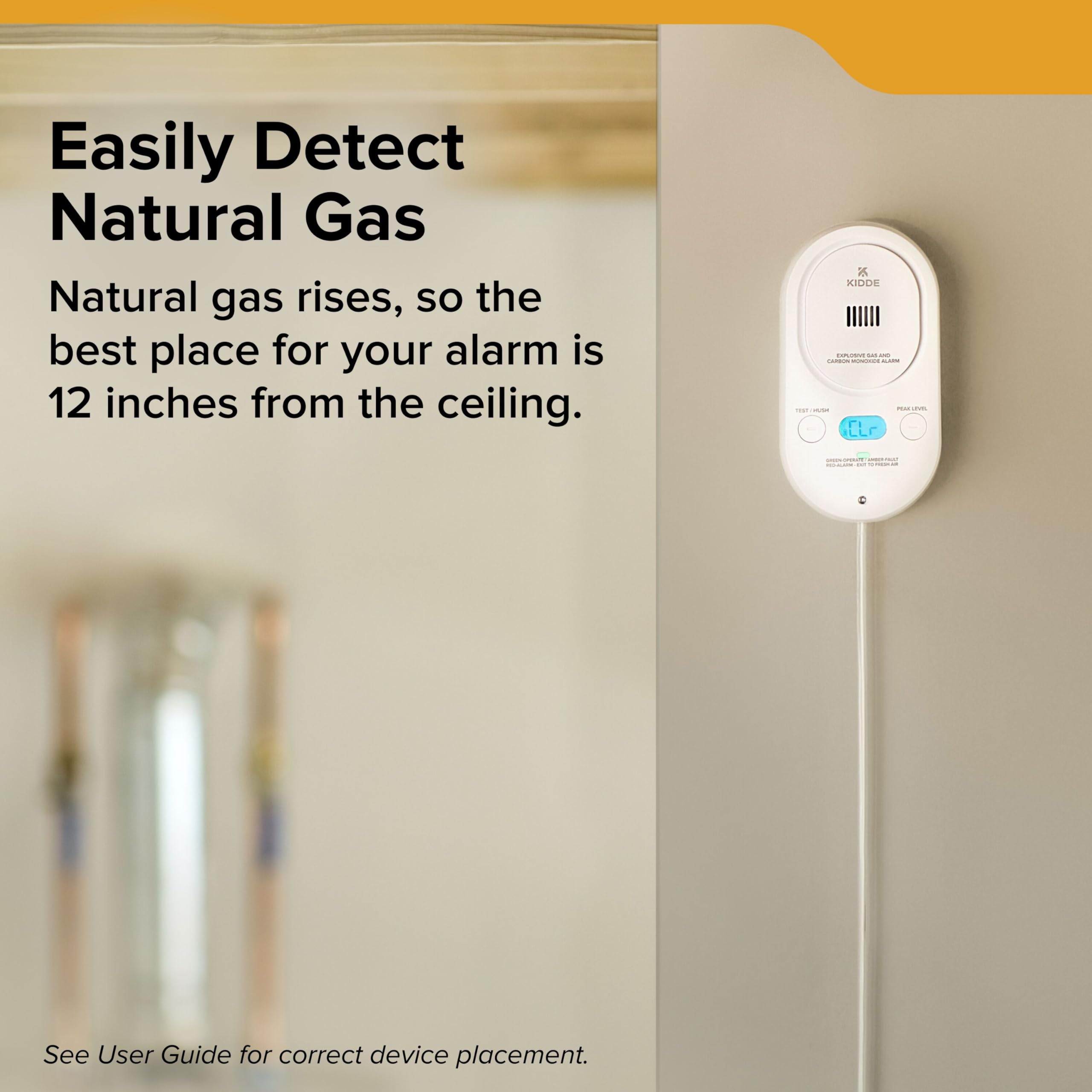 Kidde COPDLG close-up sensor grill, for sensitive gas and CO detection