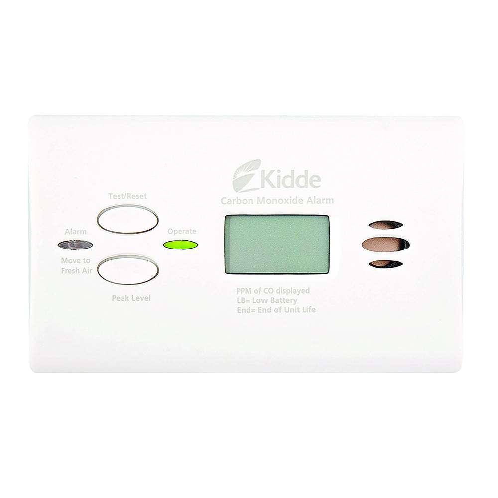 Kidde retail packaging with two included AA batteries showing out-of-box readiness