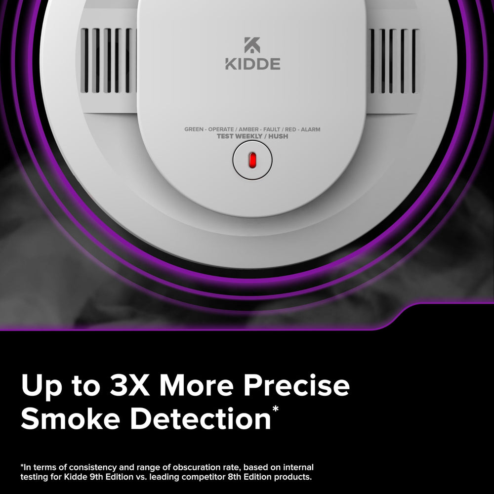 Kidde voice alert speaker detail conveying clear hazard voice notifications