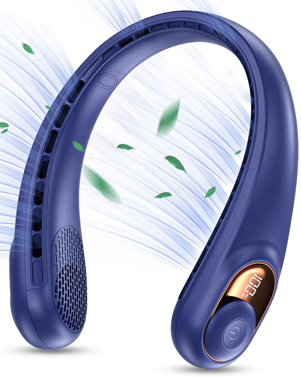 KIDEE front view showing bladeless fan and ergonomic curve for comfortable cooling