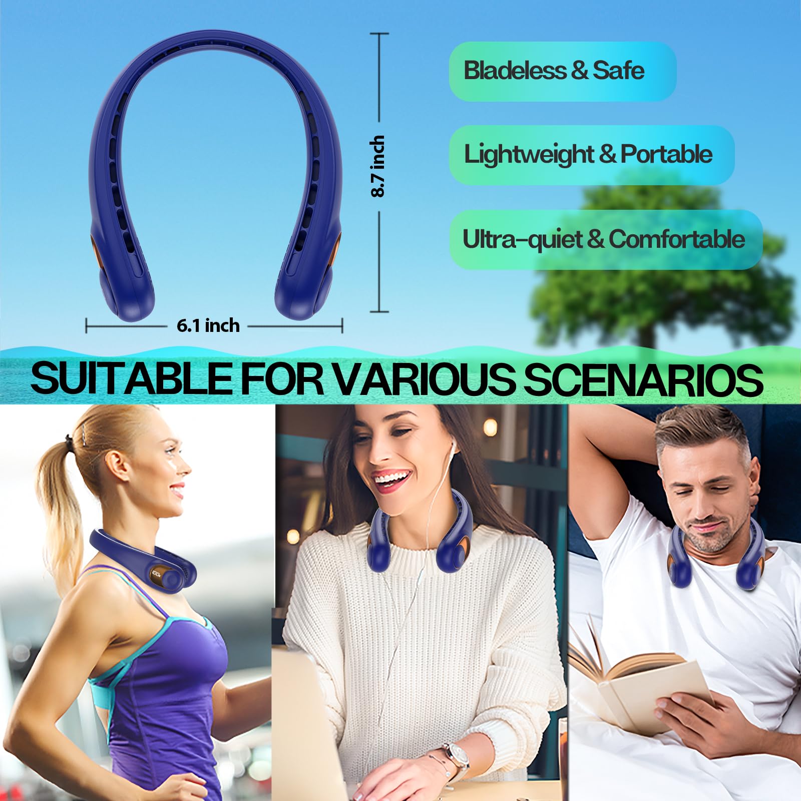 KIDEE next to a hand to show compact size and travel-friendly portability