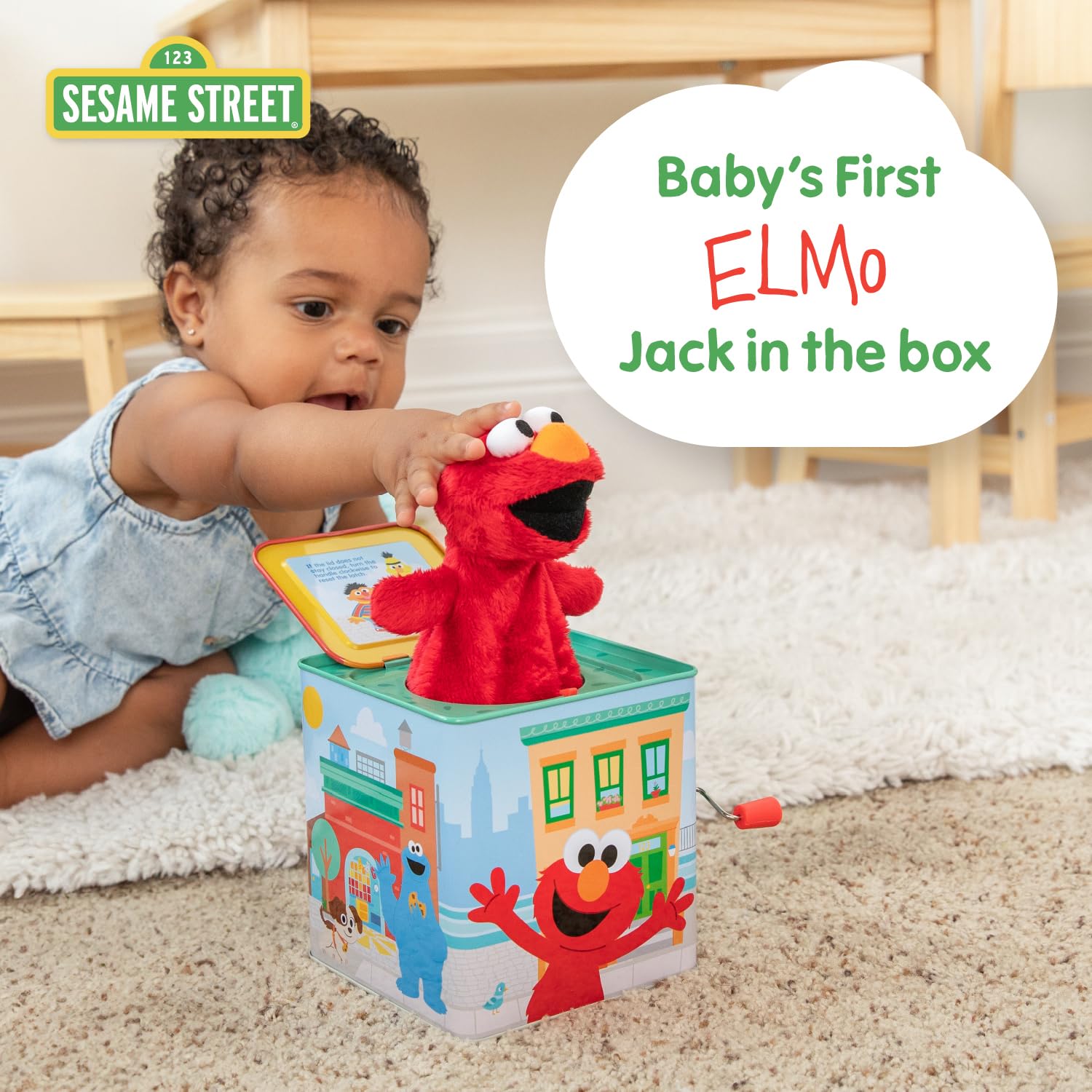 KIDS PREFERRED Elmo plush close-up highlighting soft texture for cuddles