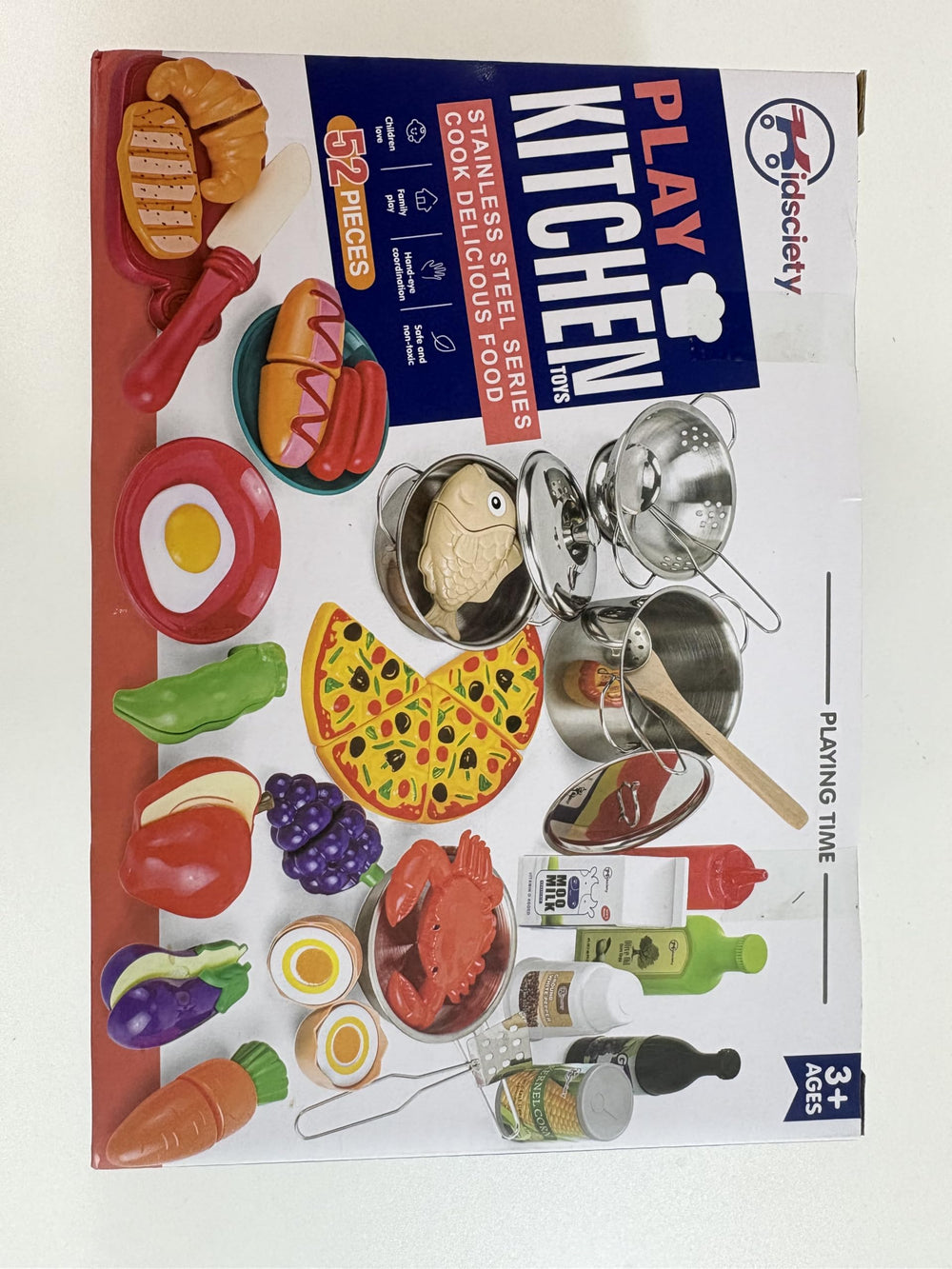 Kidsciety kitchen set in use with child playing for imaginative development