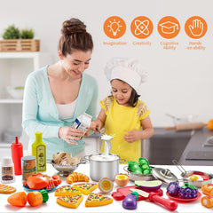 Kidsciety stainless-steel cookware close-up demonstrating durable cleanability