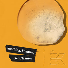 Kiehl's gel texture close-up illustrating smooth lathering