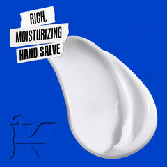 Kiehl's close-up of thick salve texture demonstrating rich moisturizing action