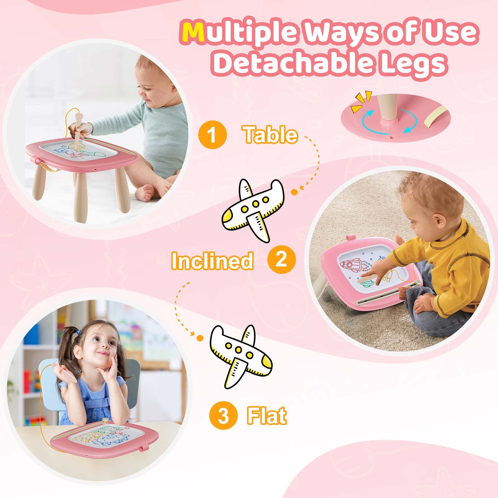 Kikidex board beside toy to show scale and portability for families