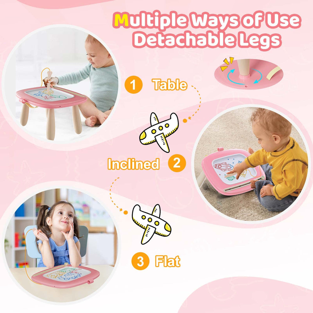 Kikidex board beside toy to show scale and portability for families