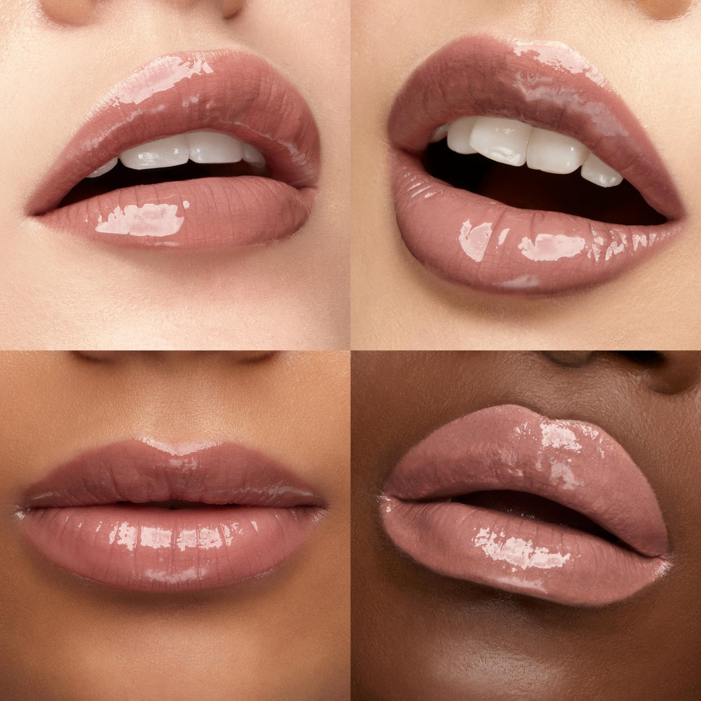 Kiko Milano model wearing 131 Spiced Tea to show color payoff and long-lasting shine