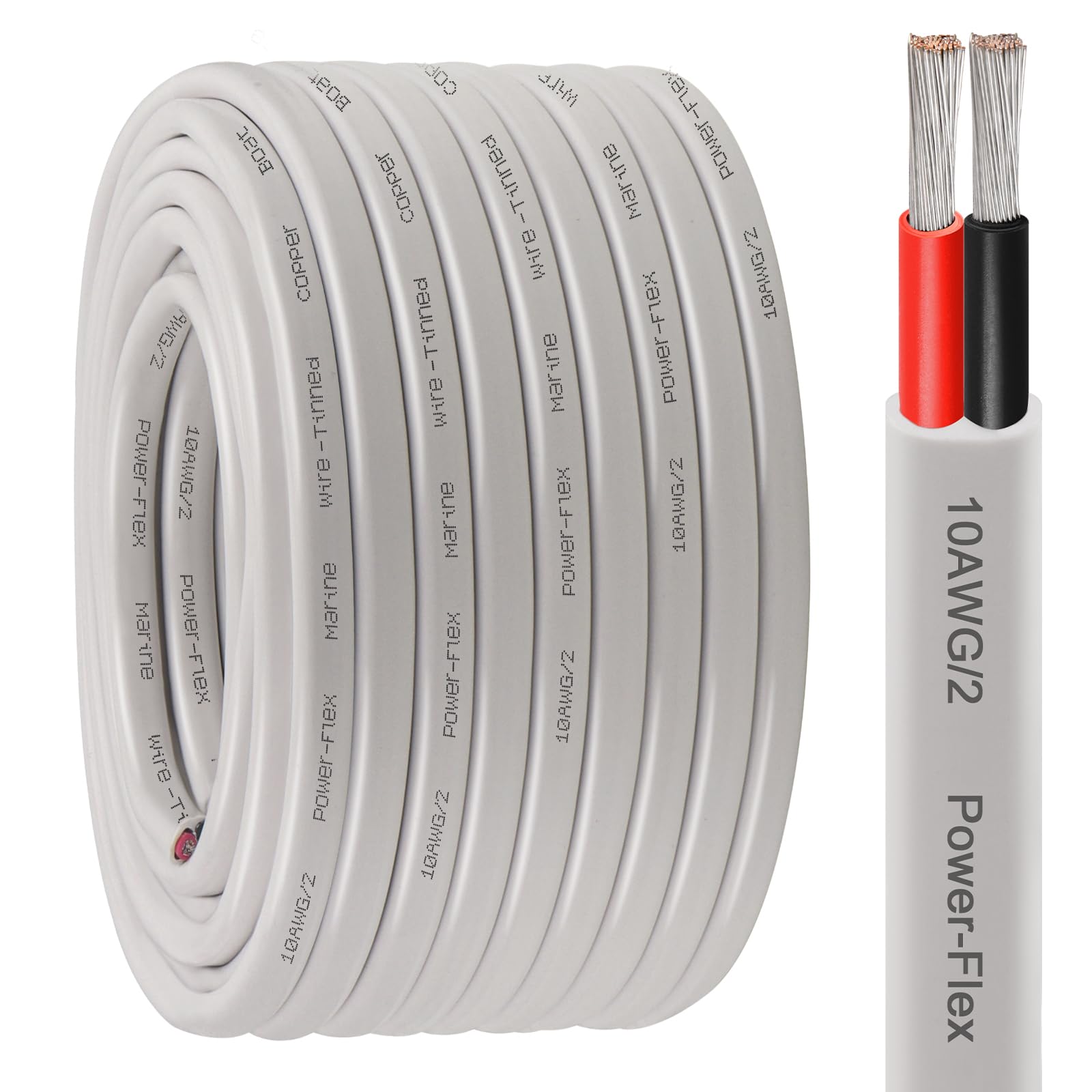 Kimbluth 10AWG duplex roll showing neat packaging and easy handling benefit