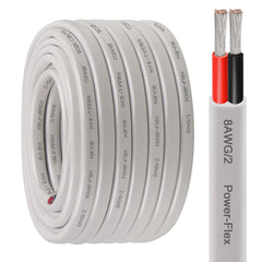 Kimbluth front packaging of 8/2 marine wire showing brand and length benefit