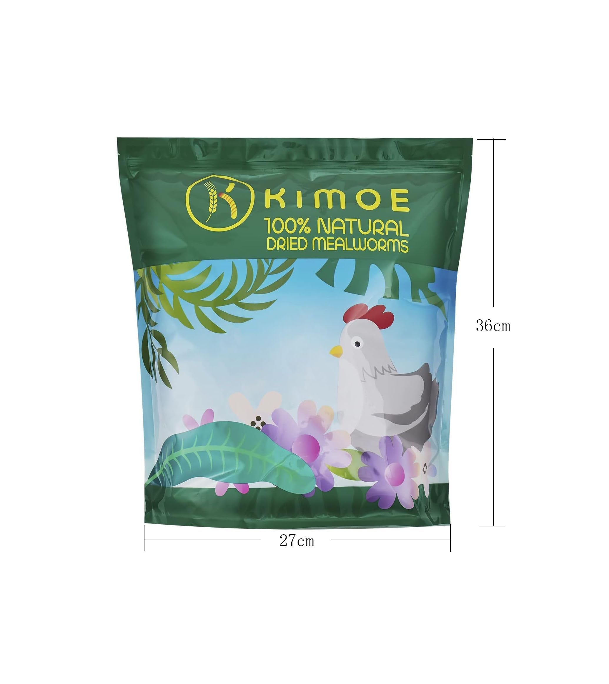 kimoe close-up of dried mealworms showing high-protein texture