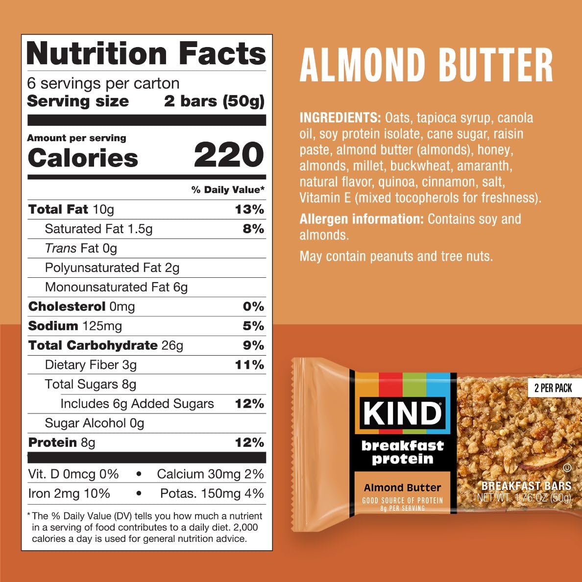 KIND apple cinnamon bar unwrapped revealing fruit pieces and grab-and-go convenience