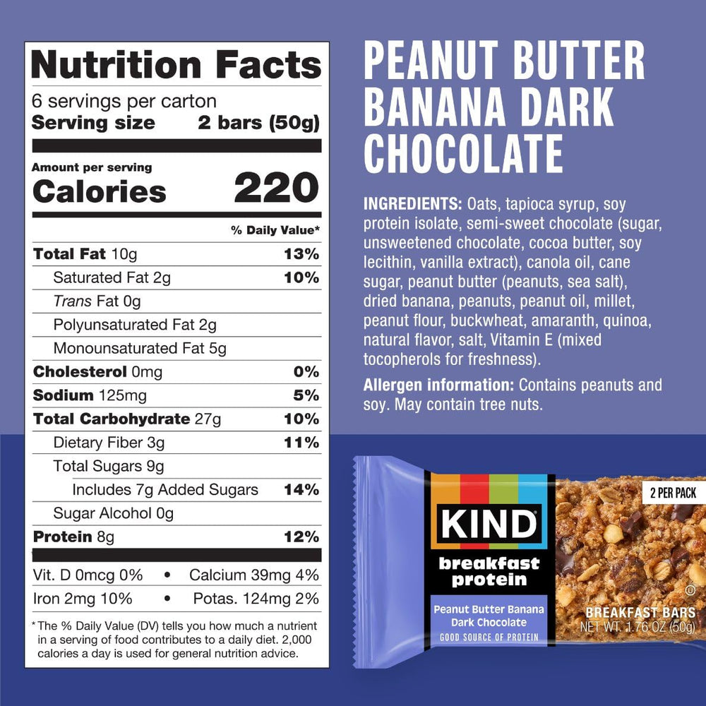 KIND bar in hand for scale demonstrating portable size for busy lifestyles