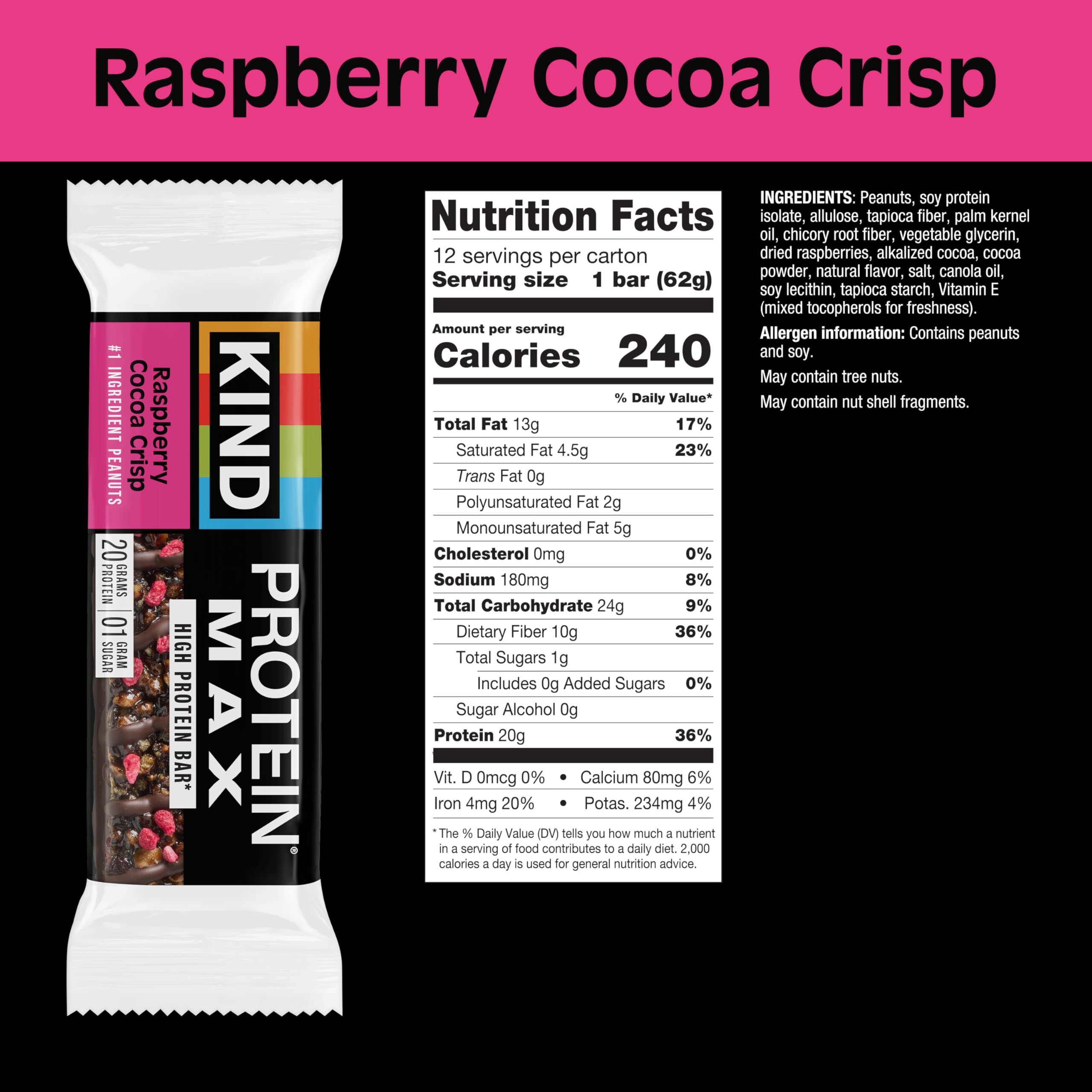 KIND MAX bars inside a backpack ready for hiking or post-workout refueling