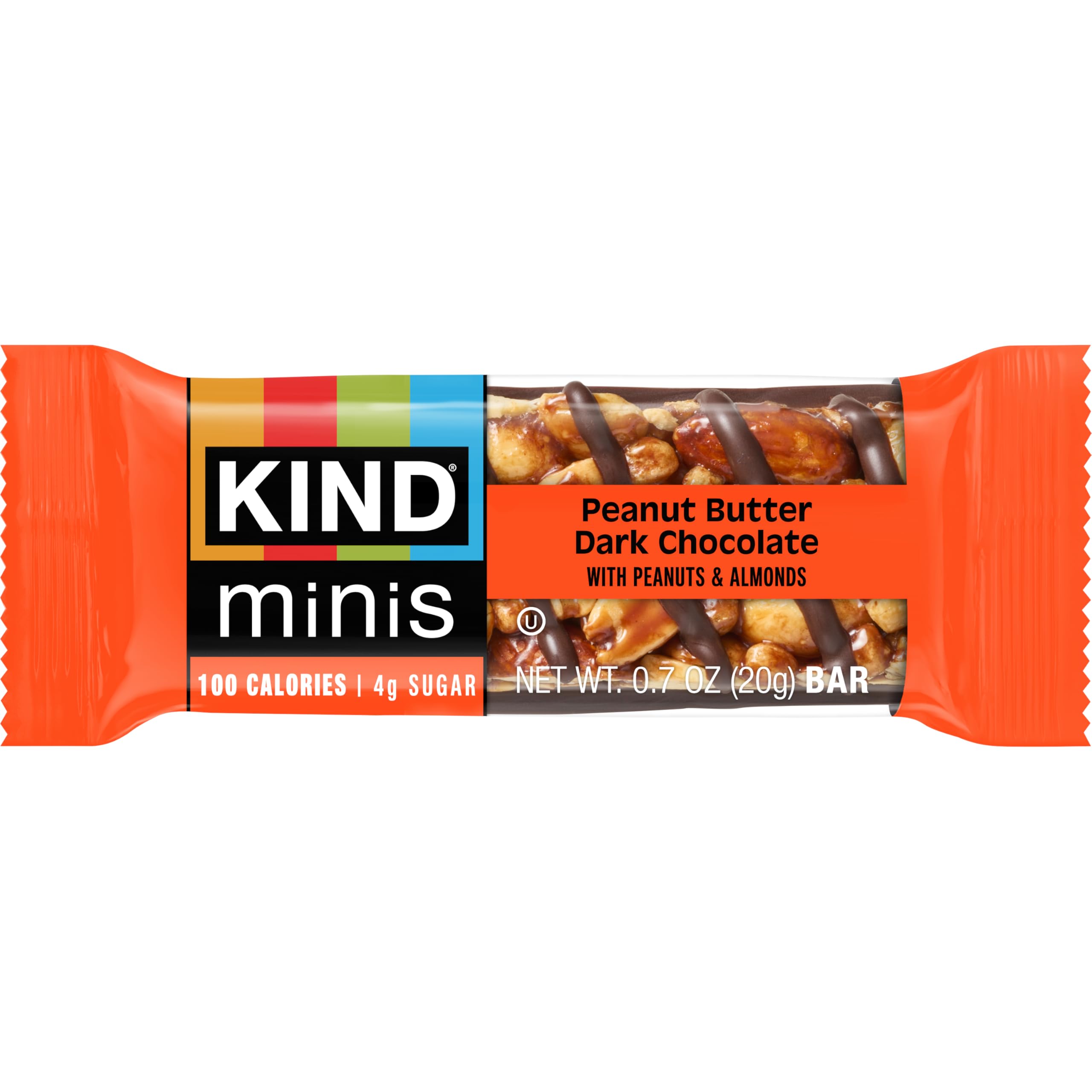 KIND individually wrapped minis spread on table for easy grab-and-go benefit