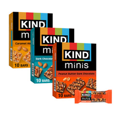 KIND mini box front showing variety pack and count, convenient storage benefit