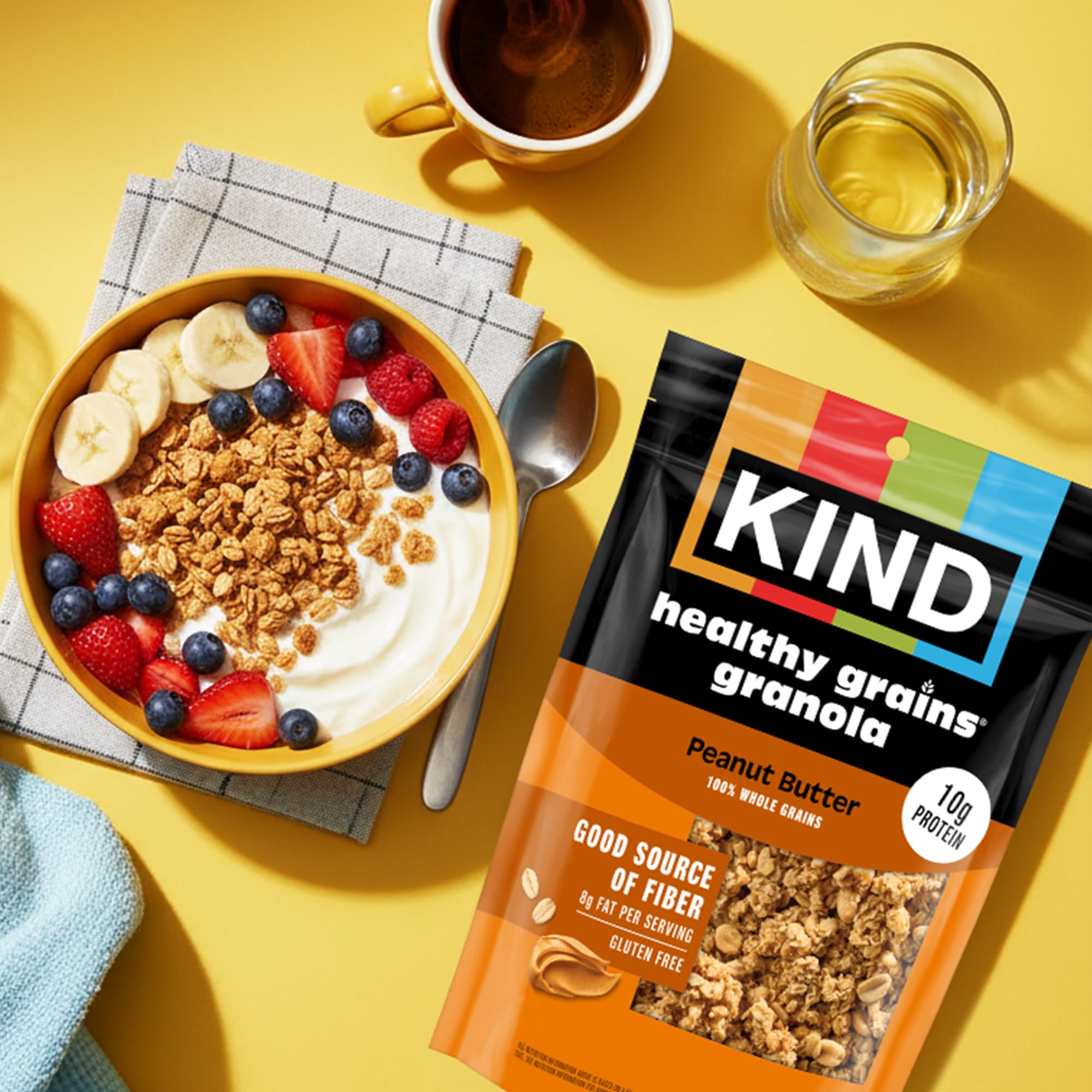 KIND bowl showing portion size and protein content for meal planning