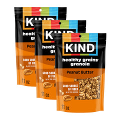 KIND front packaging showing peanut butter clusters and benefits