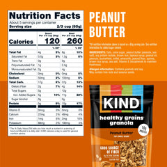 KIND resealable bag open with clusters visible for freshness benefit