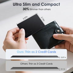 KINDEEP card on a Qi charger showing easy wireless charging convenience