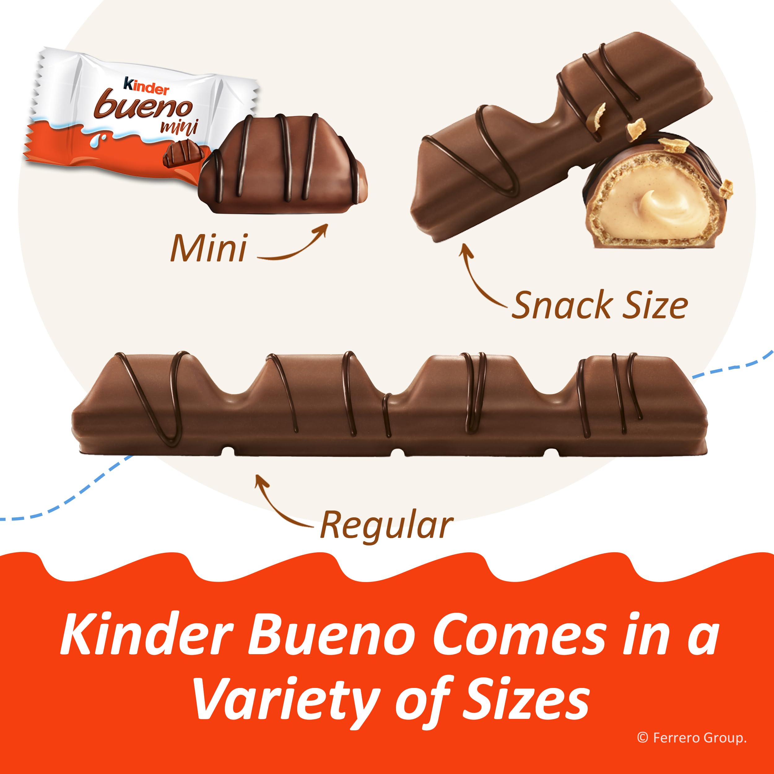 Kinder Bueno mini beside coffee for a satisfying snack pairing