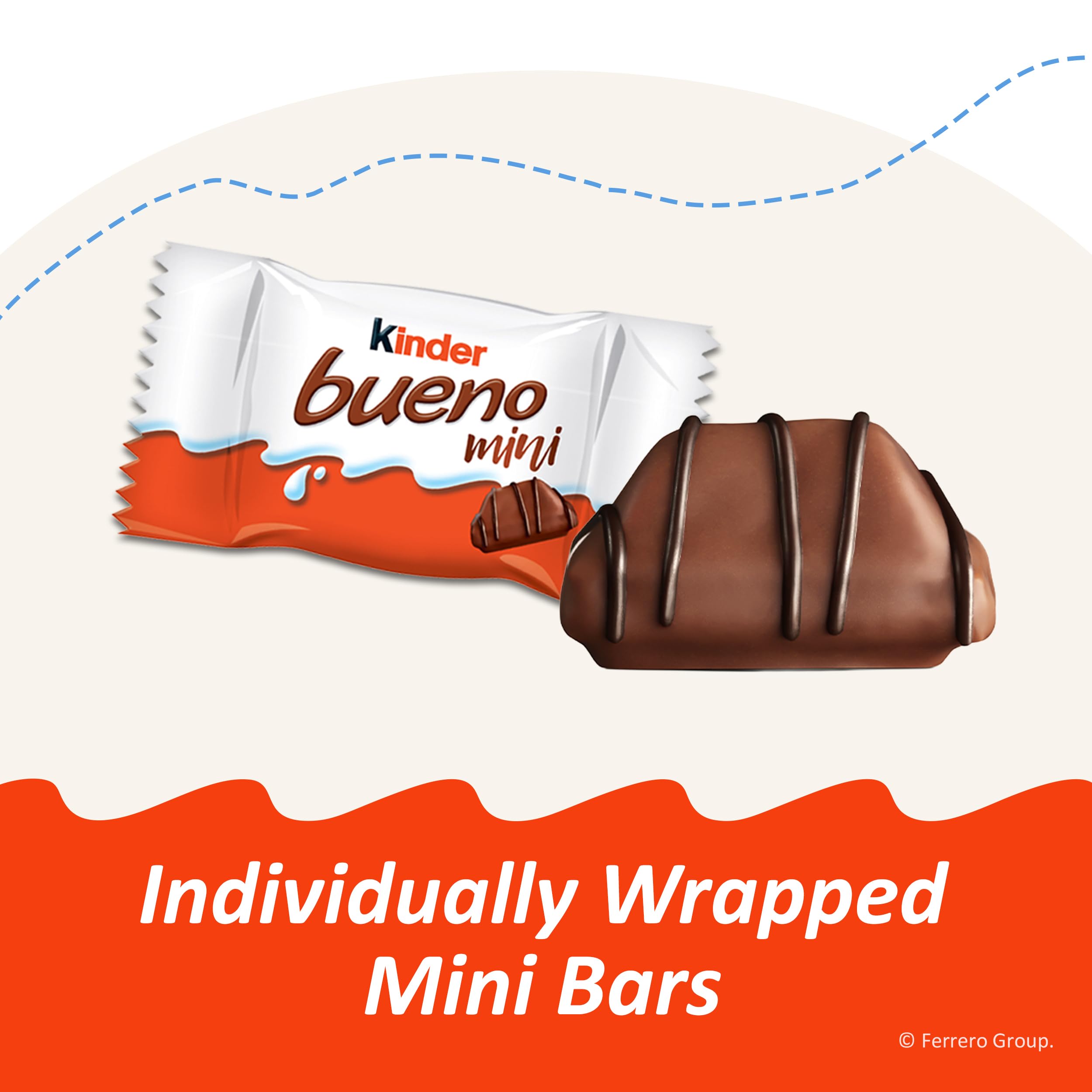 Kinder Bueno mini label and nutrition panel for ingredient clarity