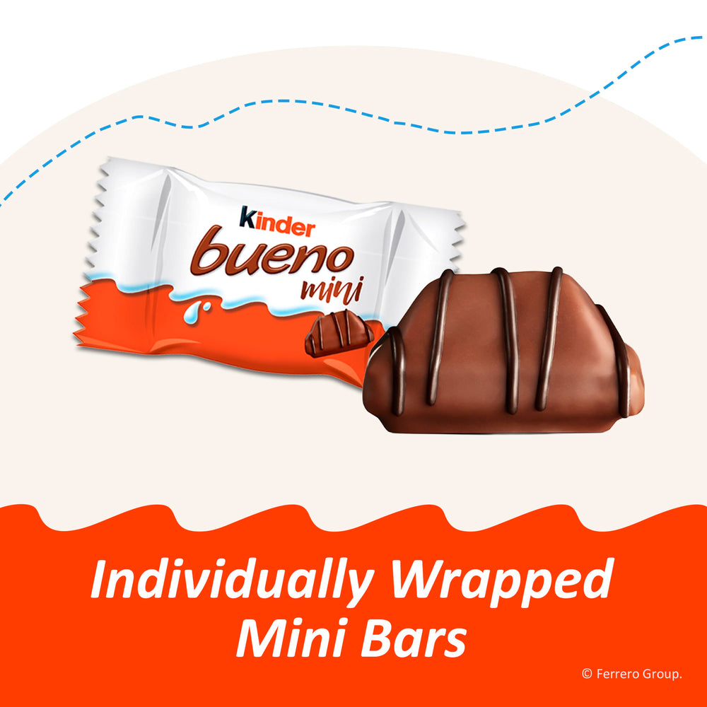 Kinder Bueno mini label and nutrition panel for ingredient clarity