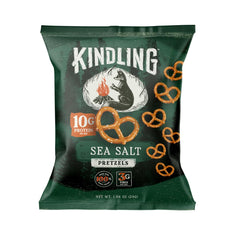 Kindling close-up texture of pretzel surface highlighting crunchy bite
