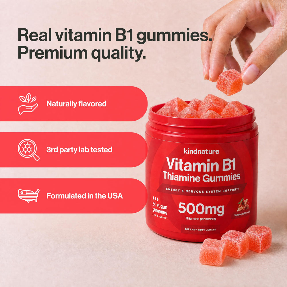 kindnature gummies next to coin for scale showing compact travel-friendly size