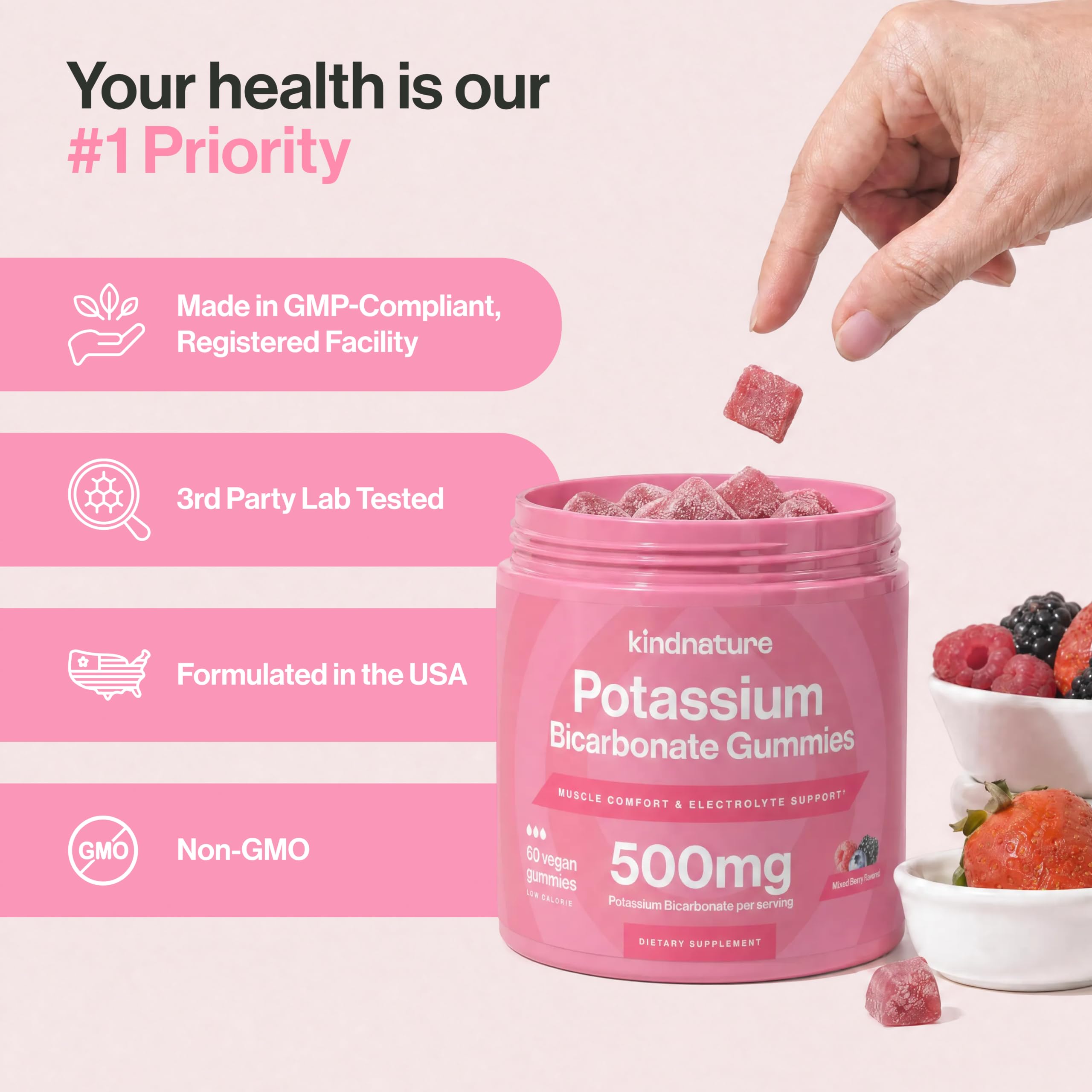 kindnature potassium bicarbonate powder ingredient spotlight for purity